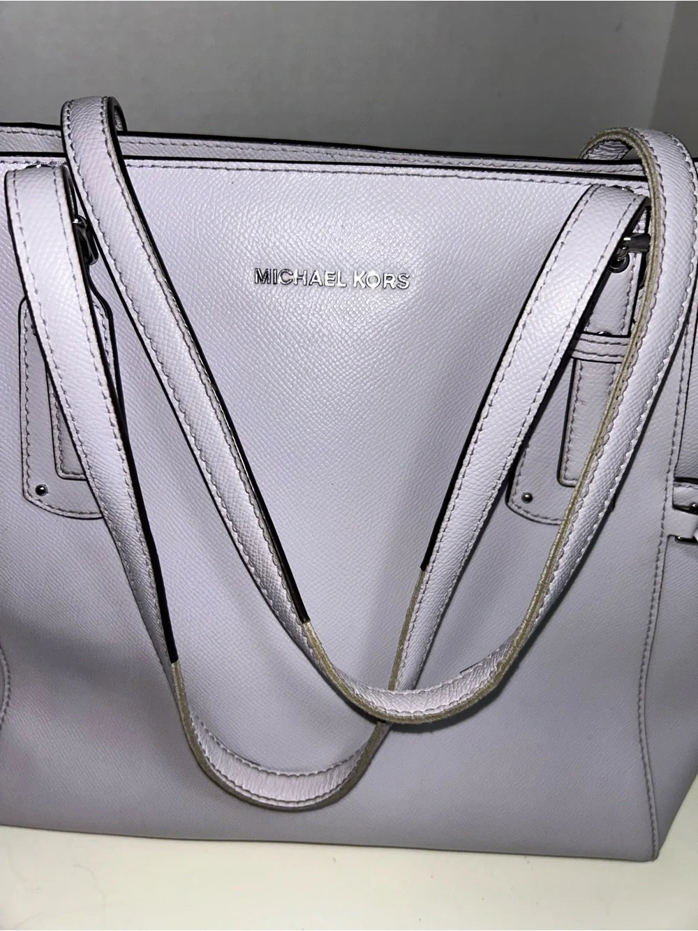 Michael Kors Voyager Light Lilac Saffiano Leather Tote Bag Shoulder Bag